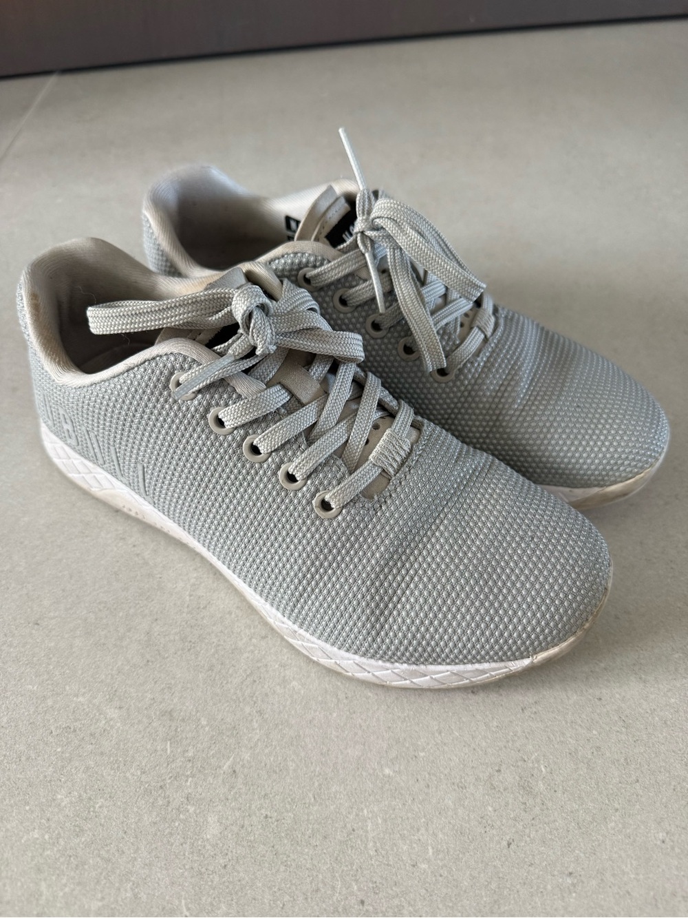 NOBULL Light Gray Knit Athletic Sneakers